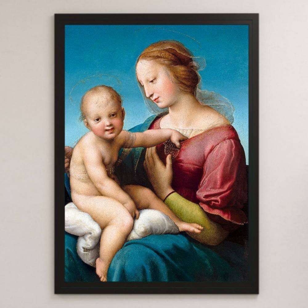 Raphael Niccolini Cowper's Madonna Painting Art Glossy Poster A3 Bar Cafe Classic Interior Religious Painting Christ Mary, residence, interior, others