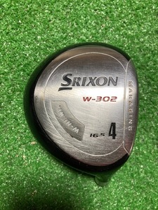 yh-108 中古　フェアウェイウッドヘッド単品　ダンロップ　SRIXON Ｗ-302　4番Ｗ 　16.5°