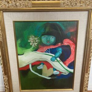 Art hand Auction Kazuko Niwa's work Flower Kazashi New production member No. 6 Oil painting Shinsaku, painting, oil painting, portrait