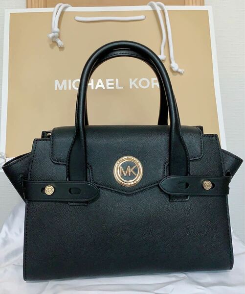 【送料無料】MICHAEL KORS ハンドバッグ ショルダーバッグ ブラック　牛革　新品未使用　正規品　即購入可