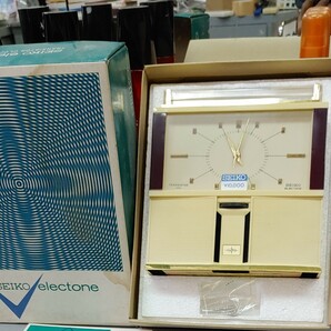 昭和レトロ SEIKOトランジスタクロック ビンテージ 置き時計モダン