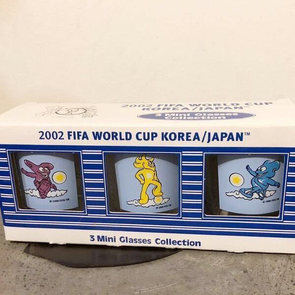 【即決】2002 FIFA WorldCup KOREA JAPAN 3mini glasses collection サッカー ワールドカップ2002 ミニグラスコレクション