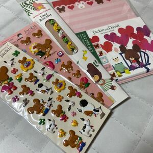 くまのがっこう☆おまとめグッズセット☆レターセット☆マシュマロシール☆レースブレスレット☆文具・雑貨セットD