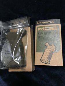 マルイ　VFC WE 等　M4 HK416 等　ガスブロに　MAGPUL マグプル　K2 ＋　グリップ　正規品　米国製　ODG グリーン