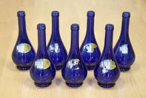 アクアマドンナ・ウォーター　空瓶7個セット　水　インテリア　ディスプレイ　深い青　壺型ボトル_画像2