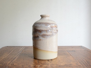 アンティーク花器 オブジェ ヴィンテージ デザイン 陶器 フラワーベース（H14cm） 華道 花瓶 生け花 ポット 一輪挿し
