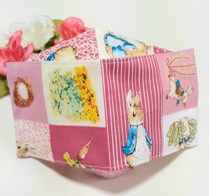 ピーターラビット 立体インナー 大臣風 ピンク ハンドメイド