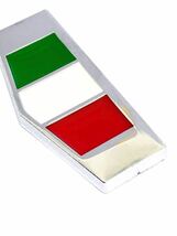 K 赤 イタリア 国旗 ステッカー バルブキャップ エンブレム アルファロメオ ALFA ROMEO 147 155 14C ステルヴィオ ミト_画像2