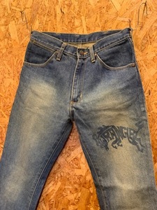 メンズ パンツ Wrangler ラングラー ブーツカット フレア 加工 ジーンズ デニム インディゴ 小さい サイズ FD167TC/ W29