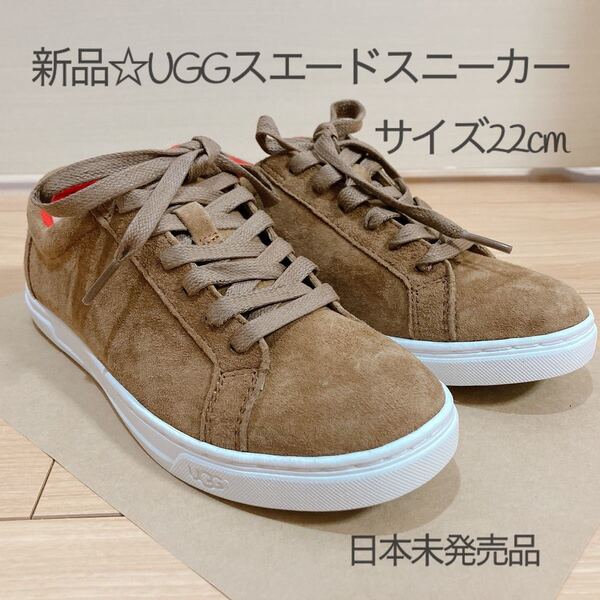 【新品未使用品】UGG スエードスニーカー サイズ22cm