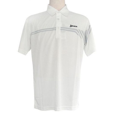  Dunlop Srixon SRIXON Golf мужской одежда . вода скорость . рубашка-поло с коротким рукавом 50%OFF(LL размер ) белый 9141075**