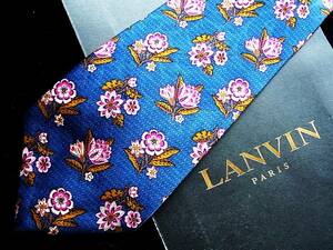 ♪SH3366N新品 【サクラ 桜 花】ランバン【LANVIN】ネクタイ