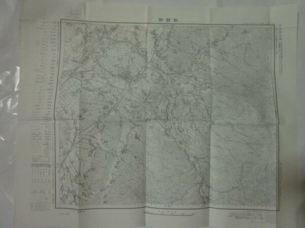 古地図　新発田　5万分の1地形図◆昭和32年◆新潟県、新発田市、加治川