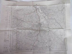 古地図　一関　5万分の1地形図◆昭和27年◆宮城県、岩手県、一関市、北上川