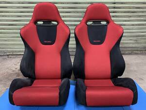 超希少の美品!! 赤/黒 レカロシート SP-J EP3 シビック タイプR 後期 純正 RECARO TYPE-R 運転席 助手席 セミバケットシート CIVIC 左右!!