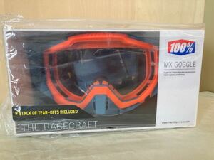 【新品！】100% Racecraft orange クリアレンズ