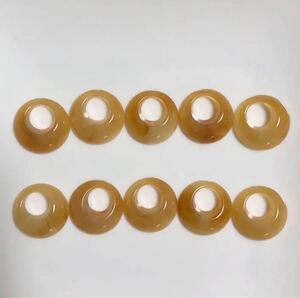 購入前コメント必須【パーツ】マーブルカラー リングチャーム 10個 1