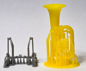 1/24 tuba ( rotary type ) miniature 3D printer output not yet painting resin kit doll house, geo llama and so on musical instruments 2
