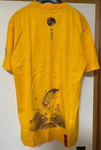 【値下げセール】新品未使用　悟空本舗　Ｌサイズ　黄色　プリントTシャツ　半袖　鯉　コイ