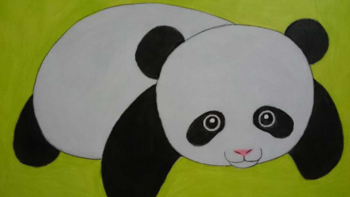 B5 size original Hand-Drawn artwork illustration baby panda, comics, anime goods, hand drawn illustration