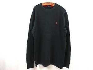 Polo Ralph Lauren ラルフローレン サーマル 長袖Tシャツ(L)ブラック アンダーウェア ロンT