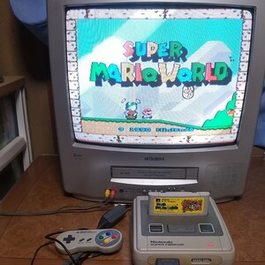 スーファミ一式とマリオワールドとドンキー付送料込