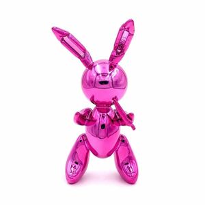 【レア】ジェフ・クーンズ JEFF KOONS バルーン・ラビット ピンク MEDICOM TOY メディコムトイ 村上隆 banksy KAWS madsaki kyne