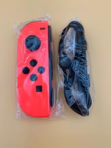 Nintendo switch ニンテンドースイッチ Joy-Con ジョイコン (L) ネオンレッド ストラップ付き