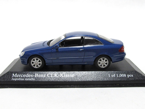 A★ PMA/ミニチャンプス 1/43 ★ Mercedes-Benz CLK（C209）／メルセデスベンツ CLK 2002 ブルーメタリック