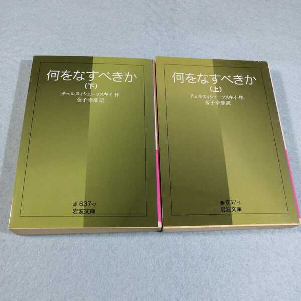 なにをなすべきか(上下巻)／チェルヌィシェーフスキイ●岩波文庫●送料無料・匿名配送