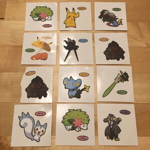 ポケモンパンシール ポケモンシール 第一パン デコキャラシール 12枚セット!