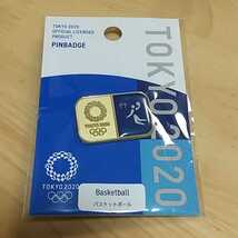 ☆東京オリンピック ピクトグラム バスケットボール ピンバッジ 新品 東京2020 バスケ ②_画像1