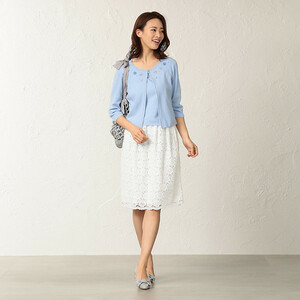  new goods TO BE CHIC Bloom Chemical race wonderful skirt 40 white 42900 jpy 