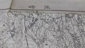 　古地図 　韮崎　山梨県　地図　資料　46×57cm　　明治43年測量　　昭和21年印刷　発行　B