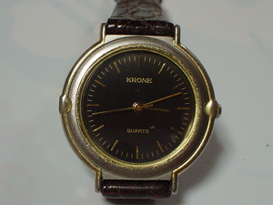 KRONE　女性用腕時計　ブラック