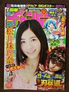 週刊少年チャンピオン 2015年No.13 グラビア切り抜き 松井珠理奈 刃牙道 BIGポスター付き