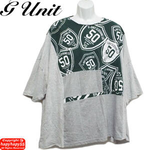 ■G UNIT 再構築 パッチワーク ビッグシルエット 変形 Tシャツ◆50 Cent グラフィック プリント オーバーサイズ ヒップホップ HipHop