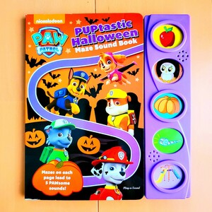 【新品】パウパトロール 英語絵本 サウンドブック ハロウィン