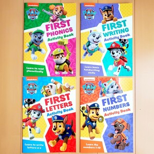 【新品】パウパトロール 英語絵本 知育 ワークブック ドリル 4冊セット