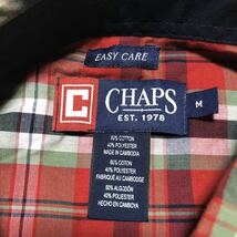 ★ CHAPS チャップス RALPH LAUREN ラルフローレン ボタンダウン 長袖シャツ M_画像4