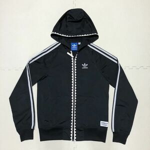 ★ Adidas アディダス オリジナルス フルZIP ジャージ パーカー フードジャケット S ギザギザ