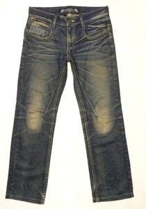 * красный перец джинсы мужской Gin z Denim брюки W30 полный размер W86 см L73 см распорка 