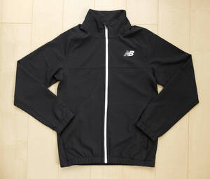 新品!ニューバランス New Balance 胸ロゴ ブルゾン 黒 ブラック ジャケット アウター メンズM 長袖