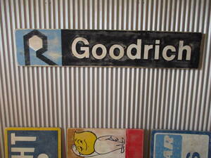 ビンテージサイン木製看板　検）GOODRICHタイヤミシュランGOODYEARSHELLBPFORDGMCガレージカスタムアメ車ハーレーUSA50s60s70s