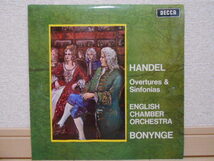 英DECCA SXL-6360 ボニング ヘンデル OVERTURES SINFONIAS オリジナル盤 優秀録音_画像1