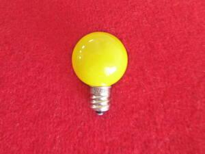 ナショナル カラー小丸電球　110V1C・Y（黄色）E12口金　未使用品 △