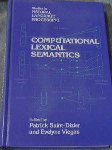 輸入洋書「Computational Lexical Semantics」(Studies in Natural Language Processing)