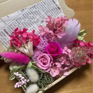 768 花材セット アジサイ/薔薇/カスミ草/インディアンコーン 他