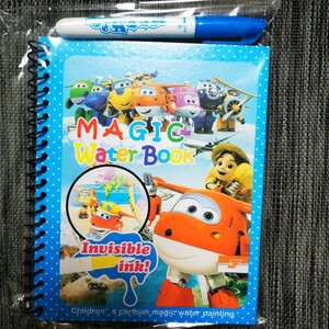 水ぬりえ magic water book スーパーウイングス