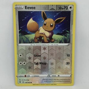 【複数同梱送料一律】 ポケモンカード 海外 イーブイ 130/185 リバースホロ SWSH 英語 ポケカ リバホロ （検索用 イーブイヒーローズ